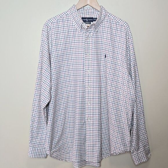 Ralph Lauren Classic Fit Checks Button Down Shirt Casual Dress Mens Size… - Picture 1 of 9
